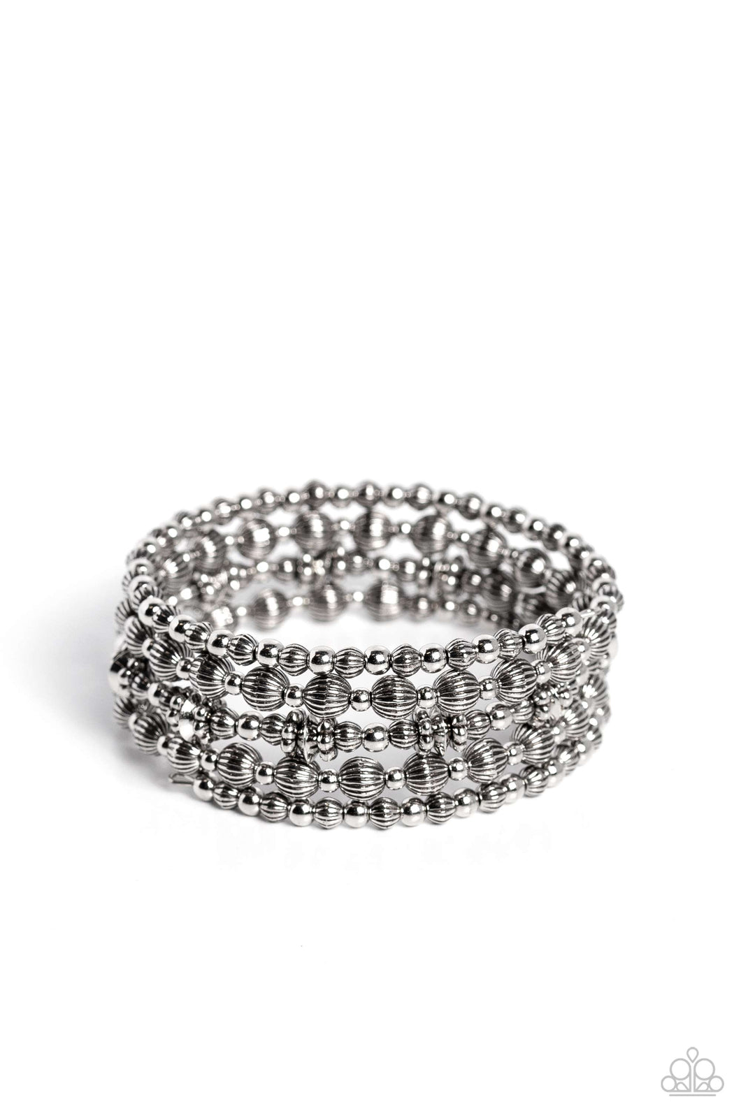 Striped Stack - Silver*